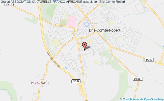 plan association Association Culturelle Franco Africaine Brie-Comte-Robert