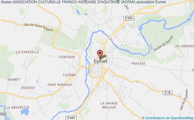 plan association Association Culturelle Franco-anglaise D'aquitaine (acfaa) Eymet