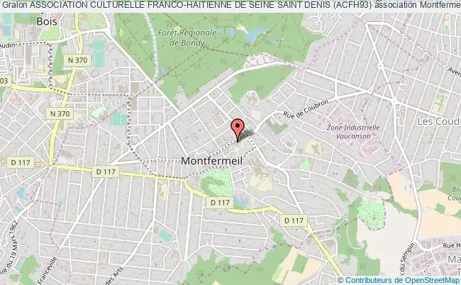 plan association Association Culturelle Franco-haitienne De Seine Saint Denis (acfh93) Montfermeil