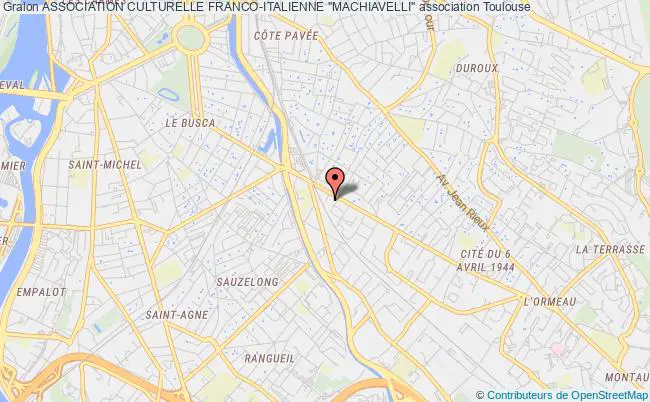 plan association Association Culturelle Franco-italienne "machiavelli" Toulouse
