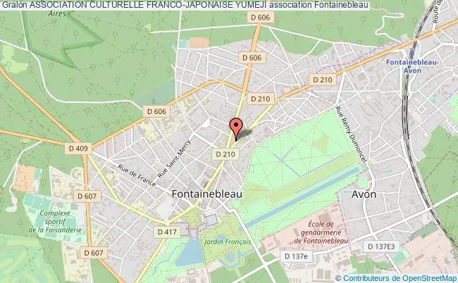 plan association Association Culturelle Franco-japonaise Yumeji Fontainebleau