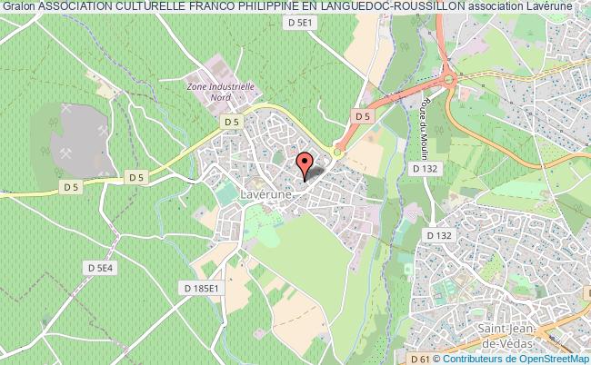 plan association Association Culturelle Franco Philippine En Languedoc-roussillon Lavérune