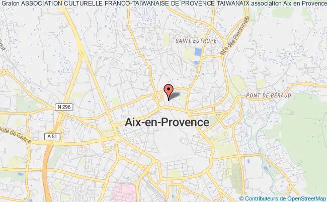 plan association Association Culturelle Franco-taiwanaise De Provence Taiwanaix AIX-EN-PROVENCE