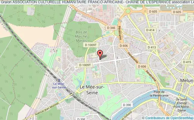 plan association Association Culturelle Humanitaire Franco-africaine- Chaine De L'esperance Le    Mée-sur-Seine