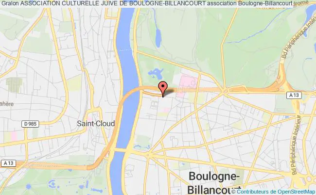 plan association Association Culturelle Juive De Boulogne-billancourt Boulogne-Billancourt