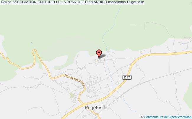 plan association Association Culturelle La Branche D'amandier Puget-Ville