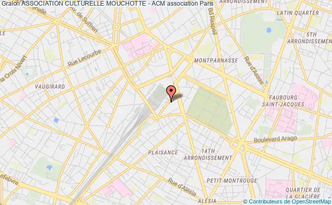 plan association Association Culturelle Mouchotte - Acm Paris 14e