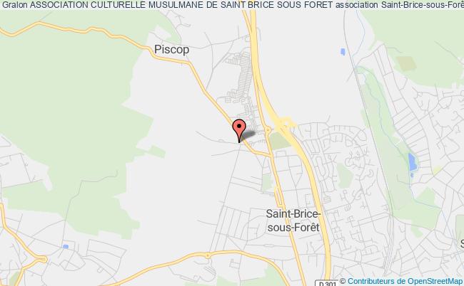plan association Association Culturelle Musulmane De Saint Brice Sous Foret Saint-Brice-sous-Forêt