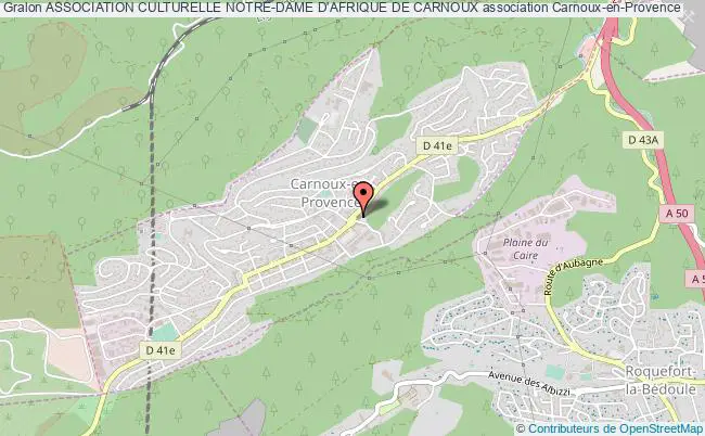 plan association Association Culturelle Notre-dame D'afrique De Carnoux Carnoux-en-Provence