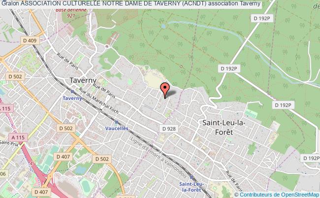 plan association Association Culturelle Notre Dame De Taverny (acndt) Taverny