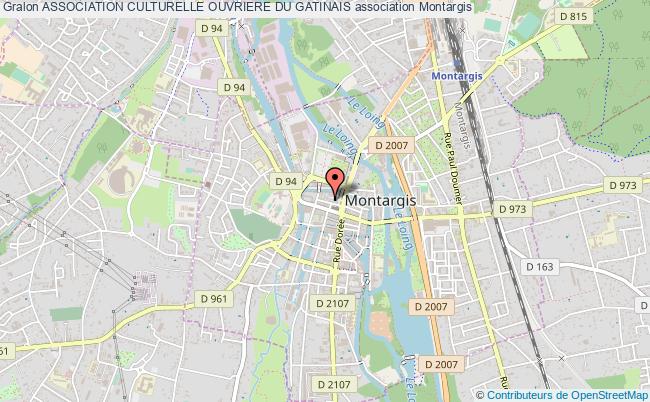 plan association Association Culturelle Ouvriere Du Gatinais Montargis