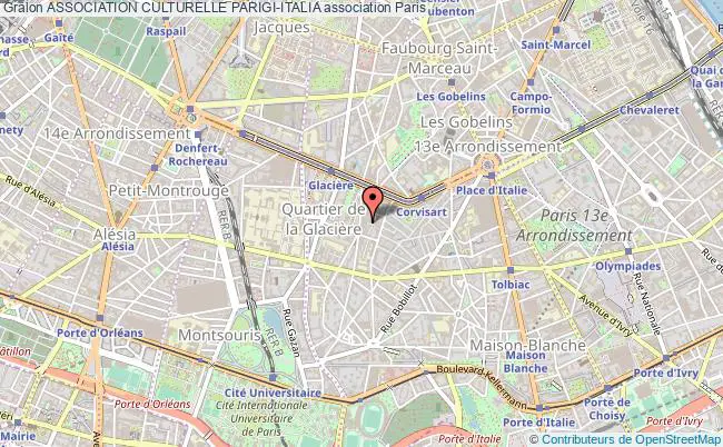plan association Association Culturelle Parigi-italia Paris