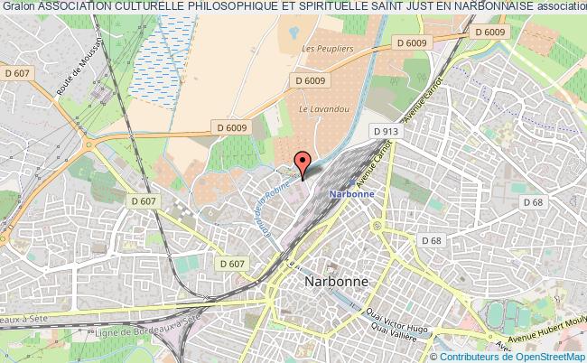 plan association Association Culturelle Philosophique Et Spirituelle Saint Just En Narbonnaise Narbonne