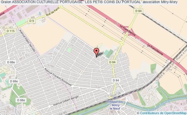 plan association Association Culturelle Portugaise ' Les Petis Coins Du Portugal' Mitry-Mory