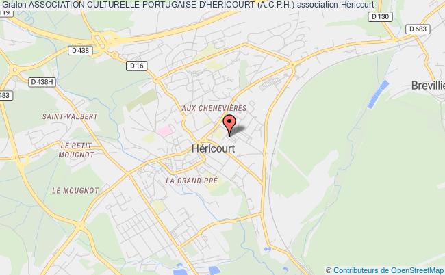 plan association Association Culturelle Portugaise D'hericourt (a.c.p.h.) Héricourt