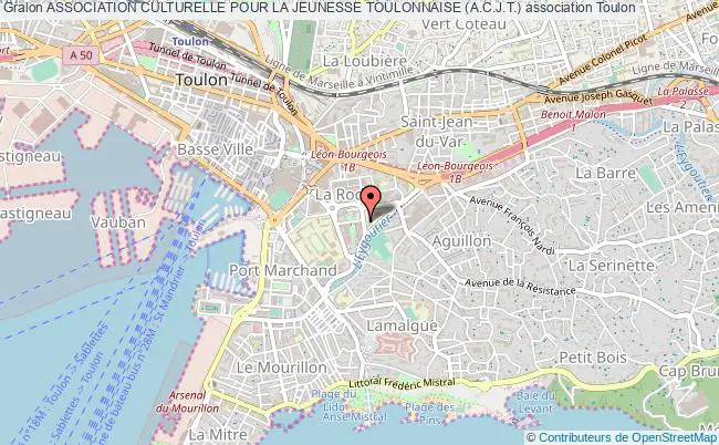plan association Association Culturelle Pour La Jeunesse Toulonnaise (a.c.j.t.) Toulon