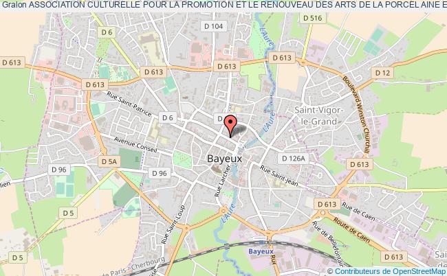 plan association Association Culturelle Pour La Promotion Et Le Renouveau Des Arts De La Porcel Aine Et Des Ceramiques Regionnales Bayeux