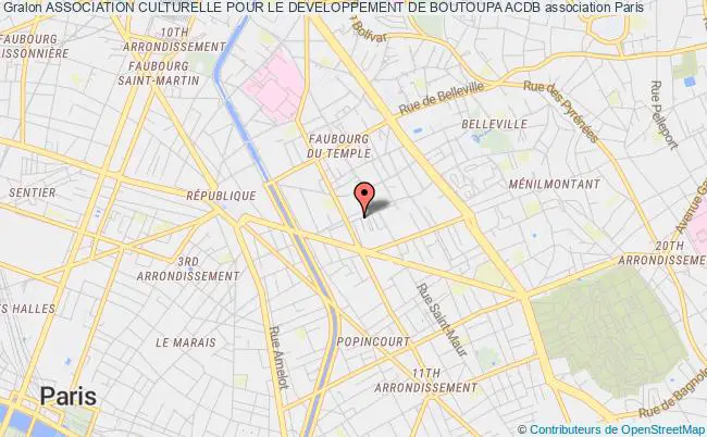 plan association Association Culturelle Pour Le Developpement De Boutoupa Acdb Paris