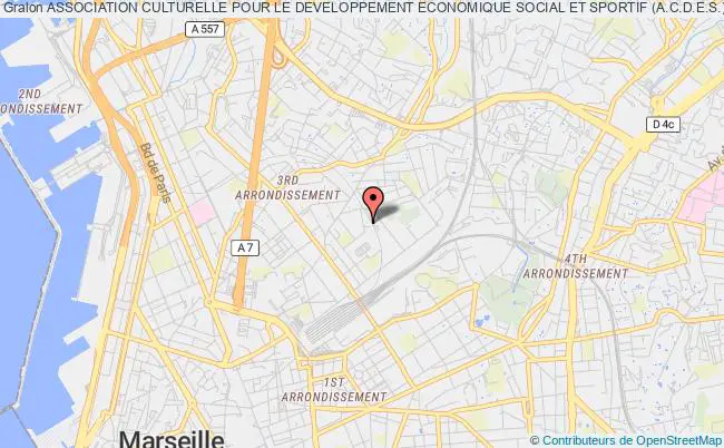 plan association Association Culturelle Pour Le Developpement Economique Social Et Sportif (a.c.d.e.s.) Marseille
