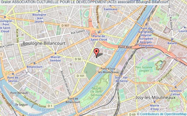 plan association Association Culturelle Pour Le Developpement(acd) Boulogne-Billancourt
