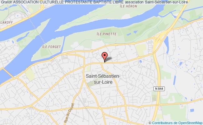 plan association Association Culturelle Protestante Baptiste Libre Saint-Sébastien-sur-Loire