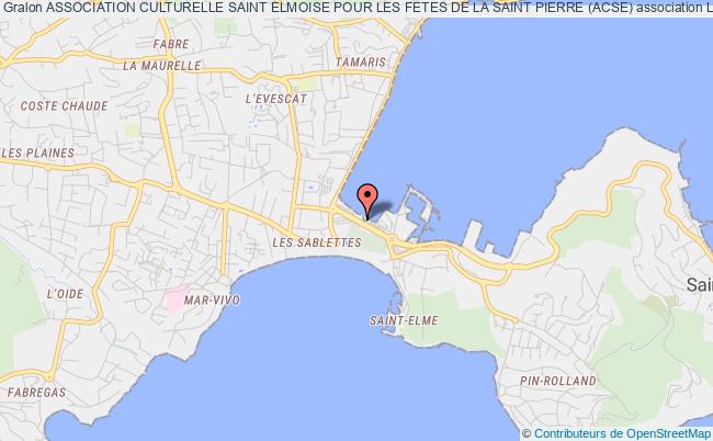 plan association Association Culturelle Saint Elmoise Pour Les Fetes De La Saint Pierre (acse) La Seyne-sur-Mer