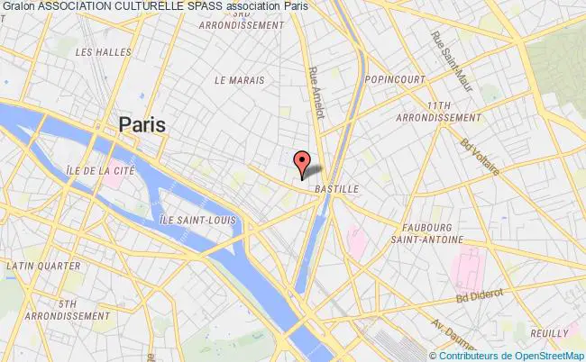 plan association Association Culturelle Spass Paris