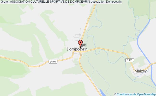 plan association Association Culturelle Sportive De Dompcevrin Dompcevrin