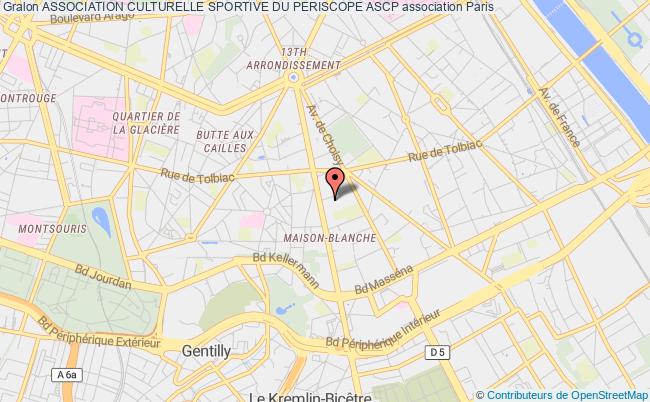 plan association Association Culturelle Sportive Du Periscope Ascp Paris