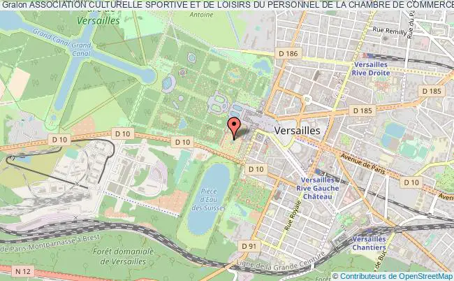 plan association Association Culturelle Sportive Et De Loisirs Du Personnel De La Chambre De Commerce Et D'industrie De Versailles Val D'oise/yvelines - A.c.s.l. Versailles