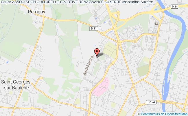 plan association Association Culturelle Sportive Renaissance Auxerre Auxerre