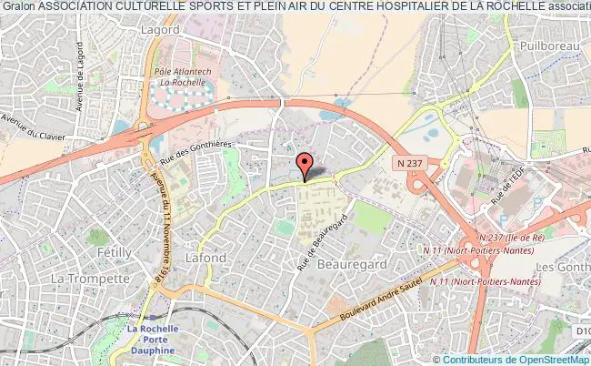 plan association Association Culturelle Sports Et Plein Air Du Centre Hospitalier De La Rochelle La Rochelle