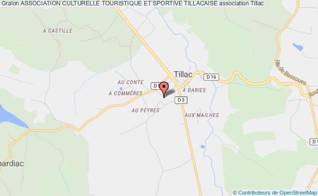 plan association Association Culturelle Touristique Et Sportive Tillacaise Tillac