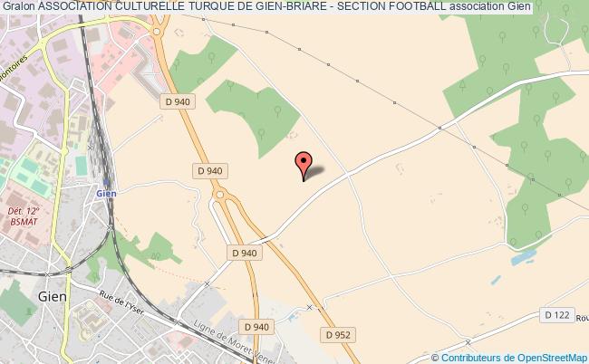 plan association Association Culturelle Turque De Gien-briare - Section Football Gien
