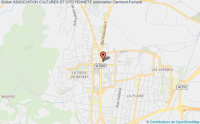 plan association Association Cultures Et Citoyennete Clermont-Ferrand