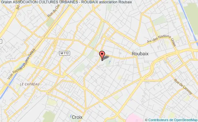 plan association Association Cultures Urbaines - Roubaix Roubaix