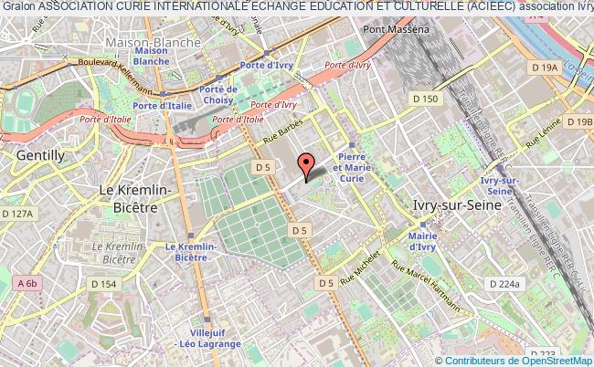 plan association Association Curie Internationale Echange Education Et Culturelle (acieec) Ivry-sur-Seine