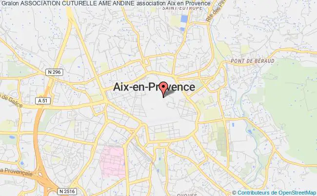plan association Association Cuturelle Ame Andine Aix-en-Provence