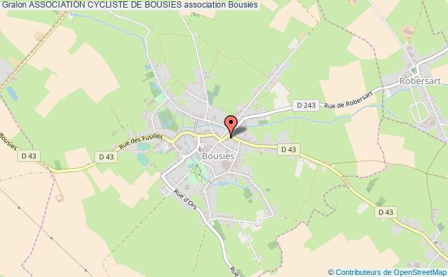 plan association Association Cycliste De Bousies Bousies