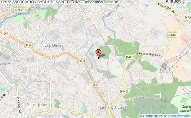 plan association Association Cycliste Saint Barnabe Marseille