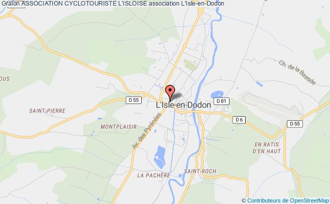 plan association Association Cyclotouriste L'isloise L'Isle-en-Dodon