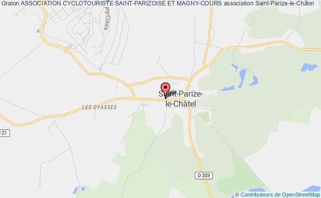 plan association Association Cyclotouriste Saint-parizoise Et Magny-cours Saint-Parize-le-Châtel