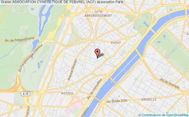 plan association Association Cynegetique De Febvrel (acf) Paris