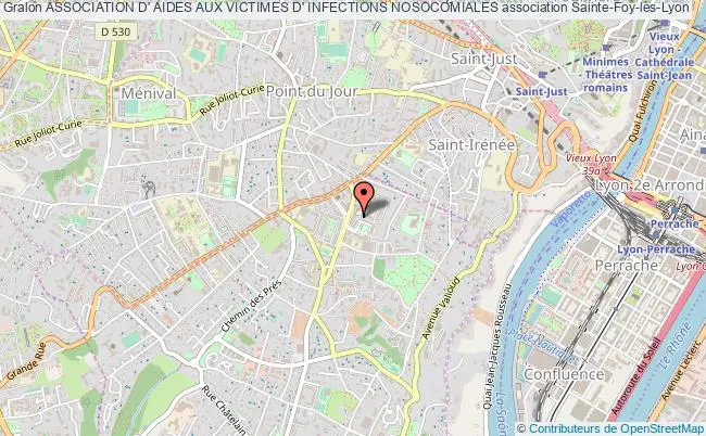 plan association Association D' Aides Aux Victimes D' Infections Nosocomiales Sainte-Foy-lès-Lyon