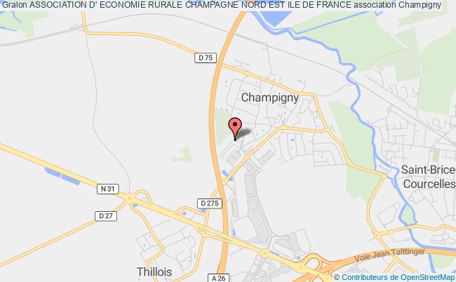 plan association Association D' Economie Rurale Champagne Nord Est Ile De France Champigny