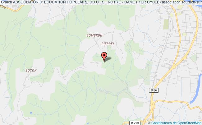 plan association Association D' Education Populaire Du C . S . Notre - Dame ( 1er Cycle) Tournon-sur-Rhône