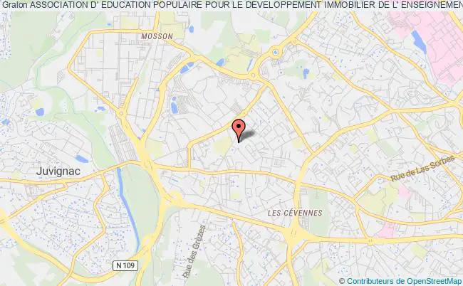 plan association Association D' Education Populaire Pour Le Developpement Immobilier De L' Enseignement Et De La Culture Dans Le Diocese De L' Herault Montpellier