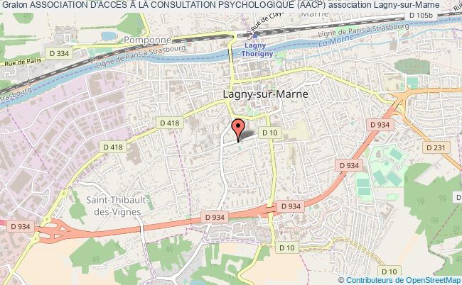 plan association Association D'acces Â La Consultation Psychologique (aacp) Lagny-sur-Marne