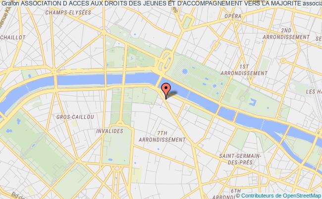 plan association Association D Acces Aux Droits Des Jeunes Et D'accompagnement Vers La Majorite Paris