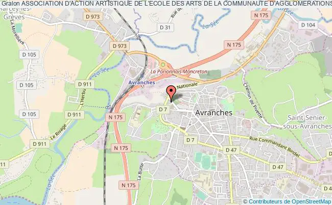 plan association Association D'action Artistique De L'ecole Des Arts De La Communaute D'agglomerations Du Mont Saint Michel Avranches